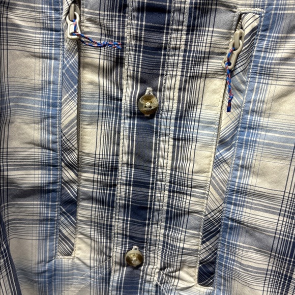 Patagonia Light Blue Plaid Casual Shirt - Picture 4 of 7
